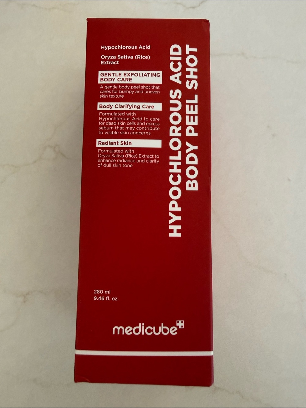 Medicube Hypochlorous Acid Body Peel Shot β Red Exfoliating Body Peel